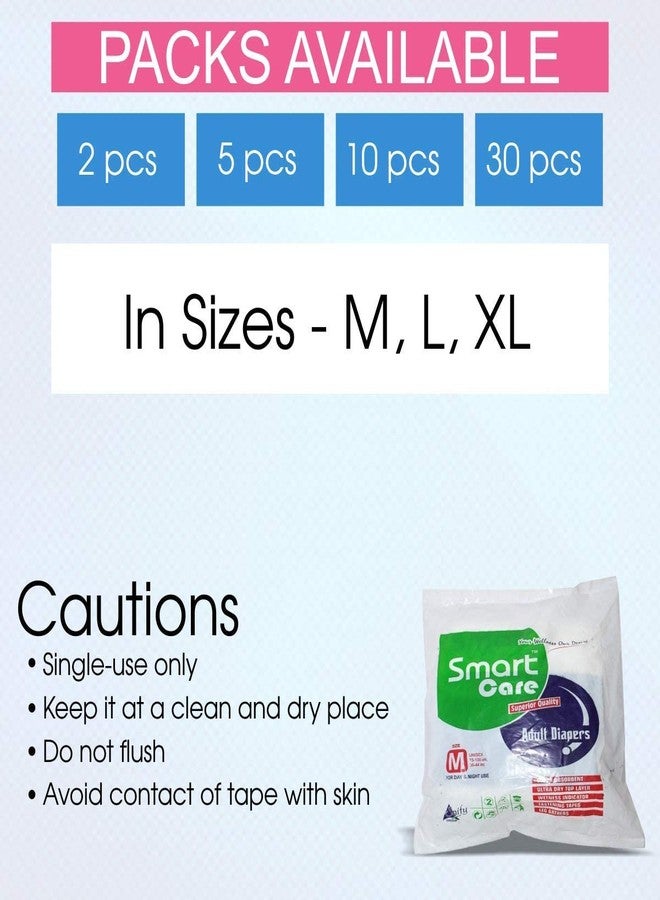 SMARTCARE Adult Diaper Medium Size 2'S Pack - Image 5