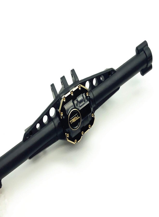 Treal Axial SCX10 II 2 Brass Diff Cover Front Rear 50g for 90046 90047 RC Crawler (Black) - Image 3