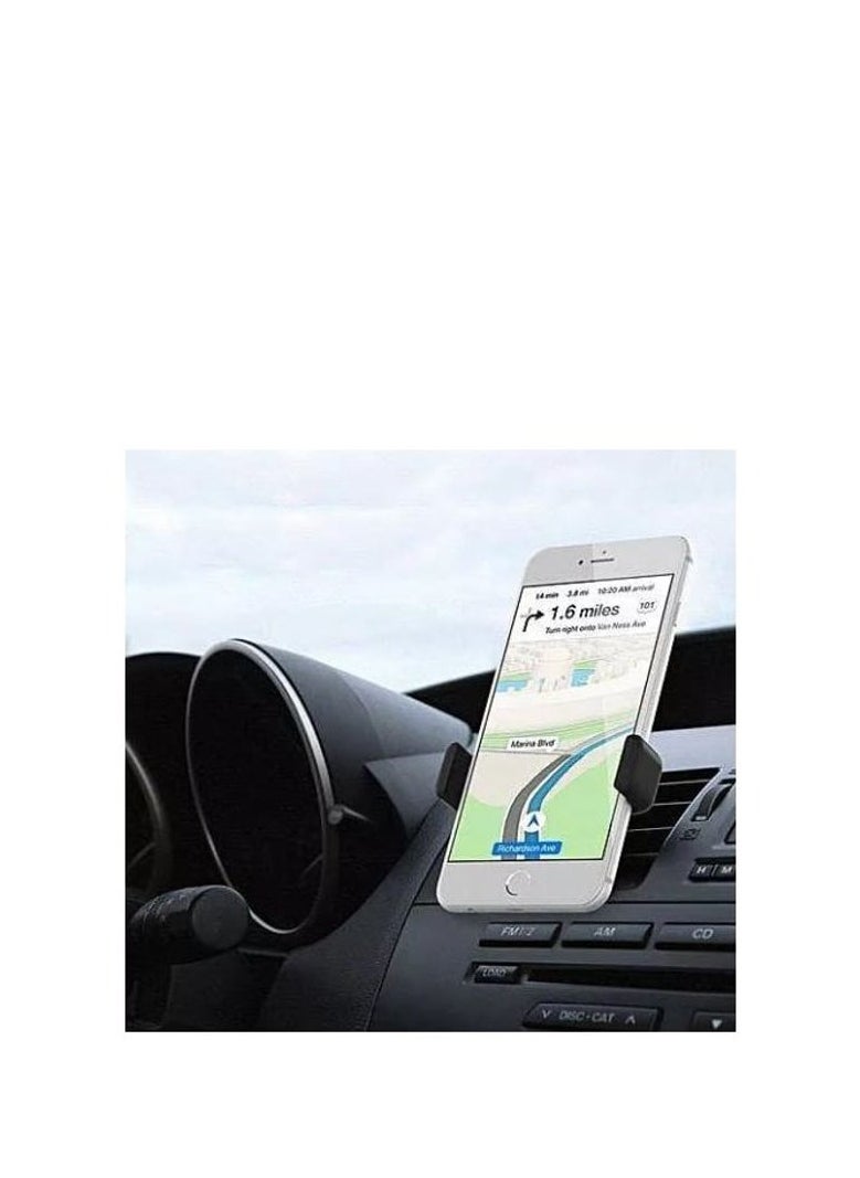 XO INET Universal Car Phone Holder for iPhone Samsung HTC Black Berry - Black  - Image 4