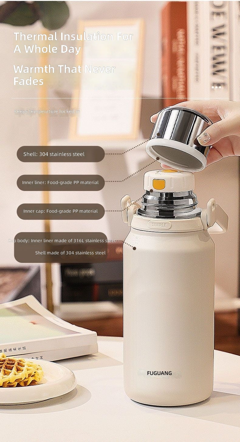 FUGUANG Insulated Water Bottle - Portable, Durable, and Stylish for Home, School, and Outdoors - Image 3
