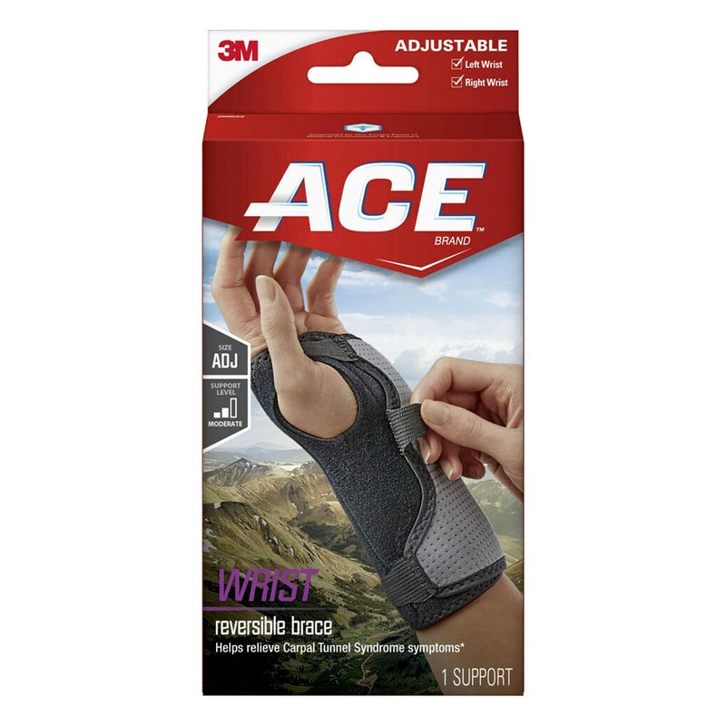 ACE Reversible Wrist Brace, Wrist Support for Sore, Weak and Injured Wrists, Breathable, One Size Fits Most - Image 4