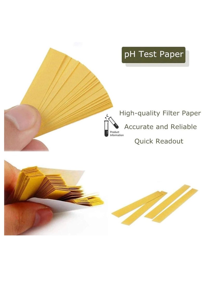 RAHAYM شرائط اختبار الرقم الهيدروجيني ليتماس 320 شريط، ورق اختبار الرقم الهيدروجيني الشامل المهني 1-14، للتعليم، الطلاب، تجارب الكيمياء، مراقبة الرقم الهيدروجيني للعاب، البول، الماء، التربة والنظام الغذائي. - Image 2