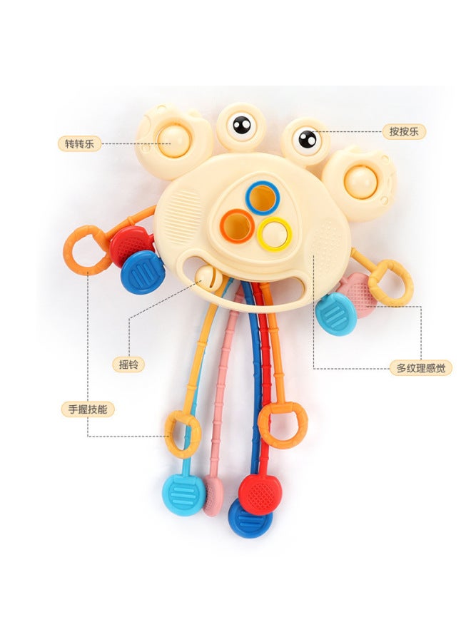Yes Baby Enlightenment Early Education Crab Pull Toy Educational Fun Finger Pull Toy Can Be Pressed And Chewed - Image 4