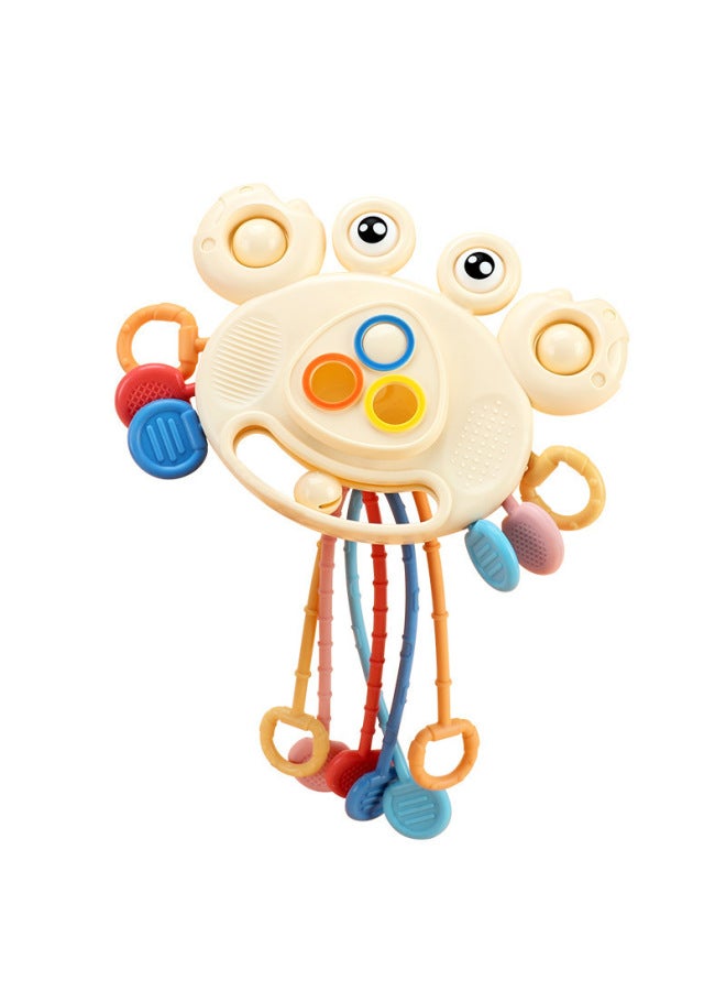 Yes Baby Enlightenment Early Education Crab Pull Toy Educational Fun Finger Pull Toy Can Be Pressed And Chewed - Image 5