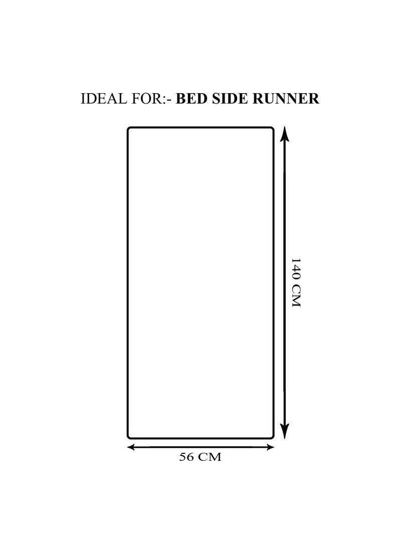 Status Contract Status Contract 3D Printed Polyester Vintage Persian Bedside Runner Carpet Rug Anti Skid Backing for Home/Kitchen/Living Area/Office Entrance (56 X 140 Cm, Multi) Pack of 1  - Image 2