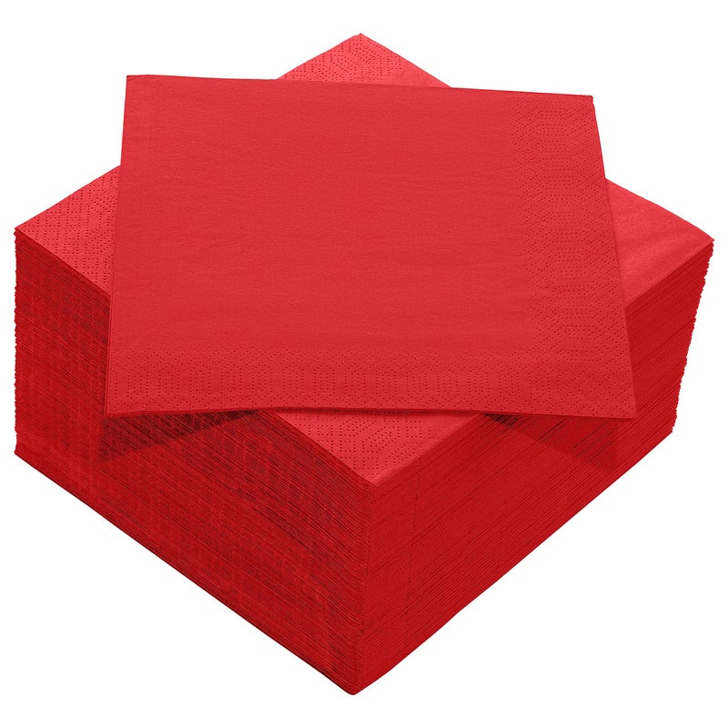 ESKAY PRODUCTS Red Dinner Napkins  3-Ply Disposable Paper Napkins-Bar  Dinners  Weddings  Birthday  EU Made  (125 Count)  - Image 4