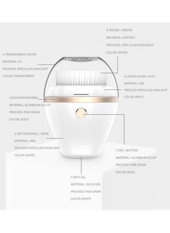 Massaging Facial Cleaner With 2 Brush Heads 3 Modes Waterproof USB Charging For Face Cleaning Exfoliating Multifunction Sonic Face Cleansing Brush With Charging Cable - pzsku/Z162C3ED79927658D2E87Z/45/_/1693209510/f688be61-3604-4d2f-8d0b-f9daf0aa1b31