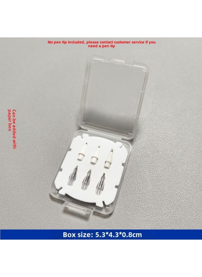 Generic - Suitable For Apple Pencil Retrofit Nib Packaging Box For Huawei Pencil2 Generation Nib Carton Packaging-Color:Black-square Sponge Pen Tip Packaging Box [1 Piece] - Image 1