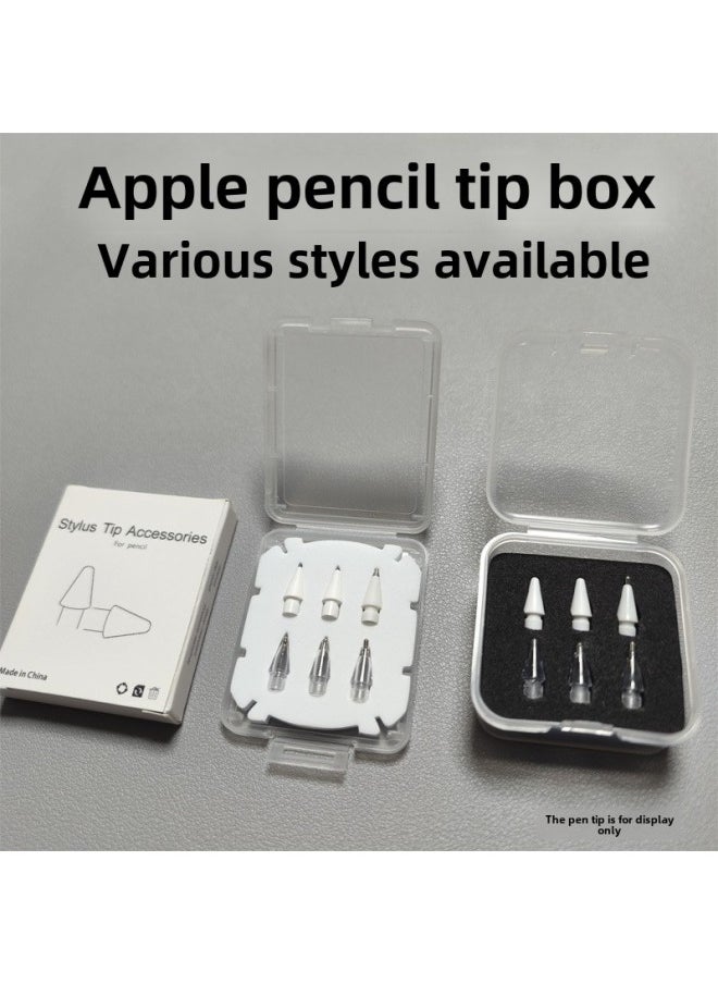 Generic - Suitable For Apple Pencil Retrofit Nib Packaging Box For Huawei Pencil2 Generation Nib Carton Packaging-Color:Black-square Sponge Pen Tip Packaging Box [1 Piece] - Image 1