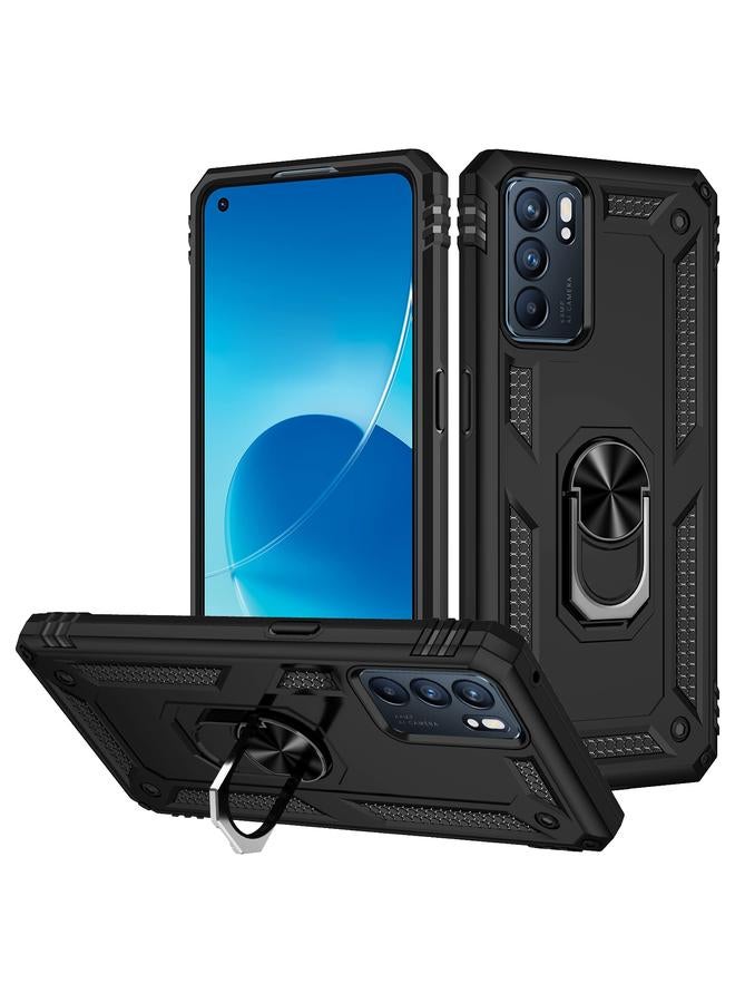 إيروريكس جراب لهاتف OPPO Reno6 5G مقاوم للصدمات مصنوع من مادة TPU + حامل كمبيوتر شخصي - Image 1