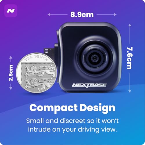 NEXT BASE Nextbase Dash Cam Add-On Rear View Exterior Camera Compatible 322GW 422GW 522GW 622GW-Black - Image 2