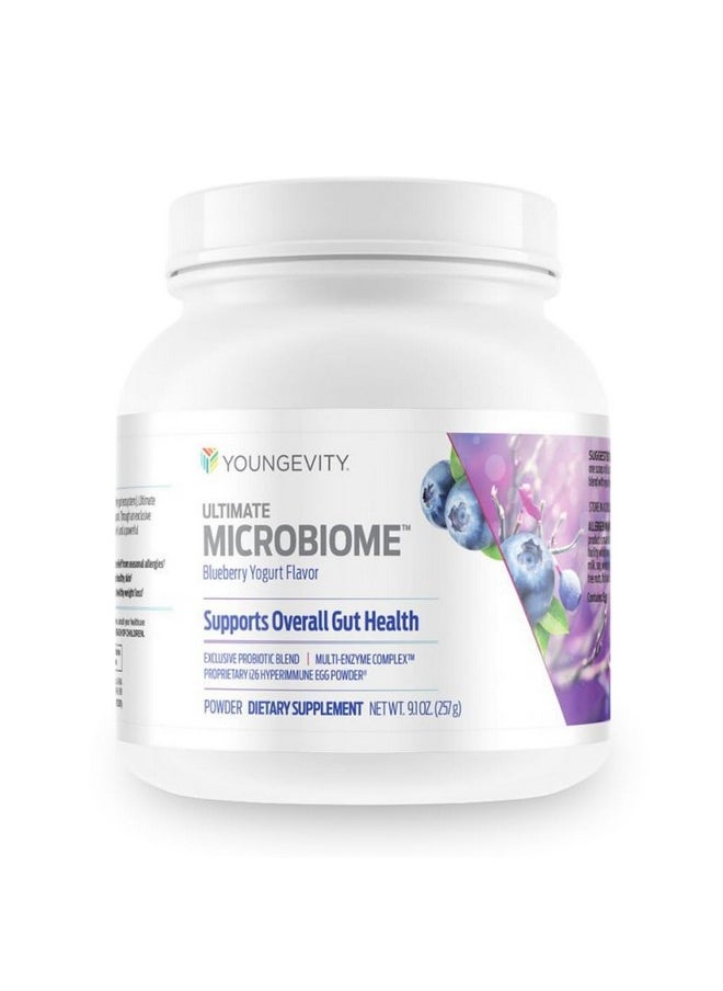 يونغيفيتي Youngevity Ultimate Microbiome - مكمل غذائي لصحة الأمعاء من البريبايوتيك والبروبيوتيك والبوستبيوتيك - مسحوق بيض i26® Hyperimmune، مزيج البروبيوتيك، مجمع إنزيم DigeZyme™ - يدعم الهضم والصحة المناعية 