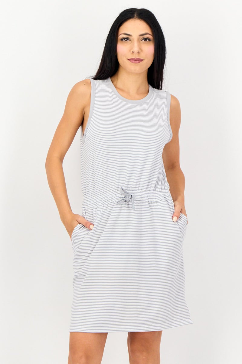 Member's Mark Women Stripe Sleeveless Mini Dress, Multicolor - Image 1