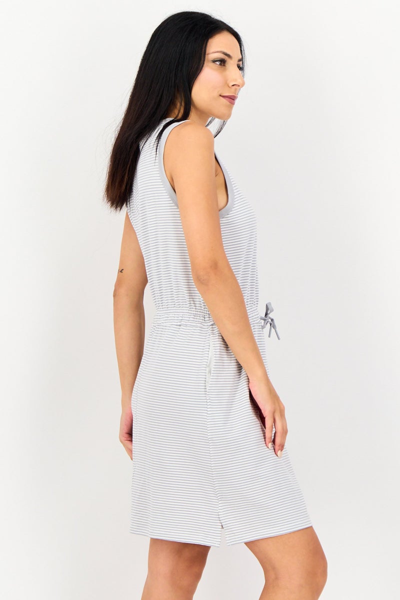 Member's Mark Women Stripe Sleeveless Mini Dress, Multicolor - Image 4