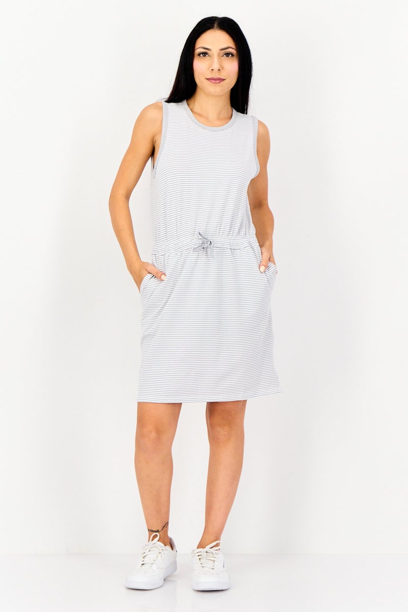 Member's Mark Women Stripe Sleeveless Mini Dress, Multicolor - Image 2