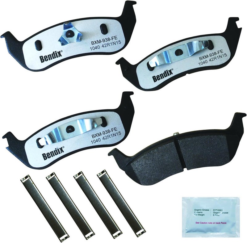 Bendix Fleet Metlok MKD1040FM Semi-Metallic Rear Brake Pads for Ford Crown Victoria 2007-2003 - Image 1