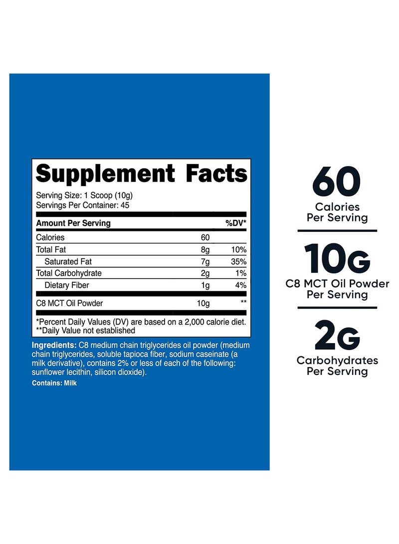 Nutricost C8 Mct Oil Powder 95% C8 Mct Oil Powder  - Image 2