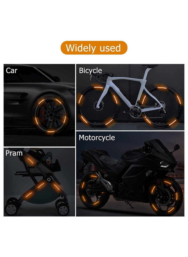 Generic Reflective Wheel Rim Stickers, 20pcs Night Safety Warning Decals, Anti-Scratch Reflective Stickers for Cars and Motorcycles, Universal Decorative Stickers for Vehicles and Trucks  - Image 3