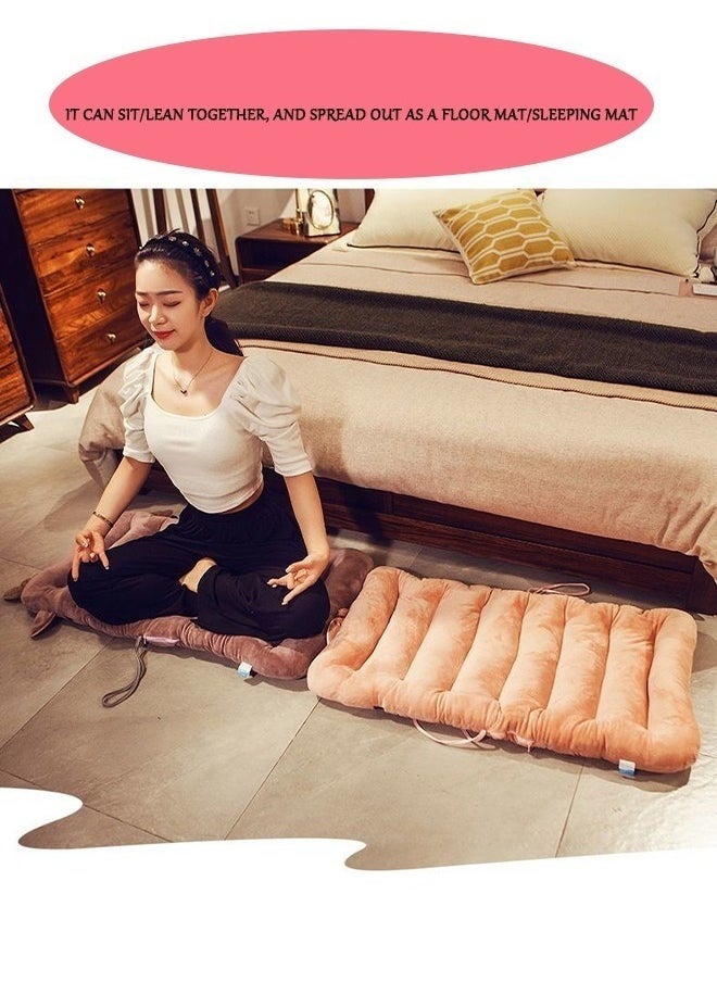 Generic - Office Chair Cushion Sofa Car Seat Cushion Integrated Recliner Chair Seat Cushion Backrest Cushion PP Cotton Back Support Office Chair Sofa Car Seat Cushion One-Piece Cushion Rocking Chair Cushion (Grey) - Image 1