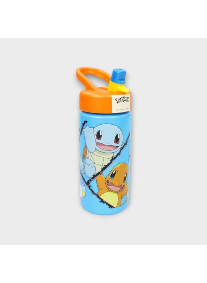 STOR Stor Pokemon Sports Water Bottle with Straw and Built-in Handle 410ml 