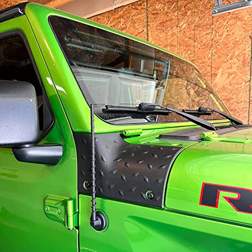 VOFONO 13 Inch Antenna for Jeep Wrangler Gladiator 2007-2025, Short Antenna for JL JK Rubicon Sahara Unlimited Sport Willys 4xe Mojave High Altitude Jeep Accessories - Image 2