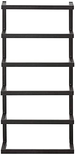 Indian Decor 48153 Large Towel Rail Black Metal Wall Mounted 24 x 48 x 12 cm - Image 3