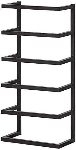 Indian Decor 48153 Large Towel Rail Black Metal Wall Mounted 24 x 48 x 12 cm - Image 4