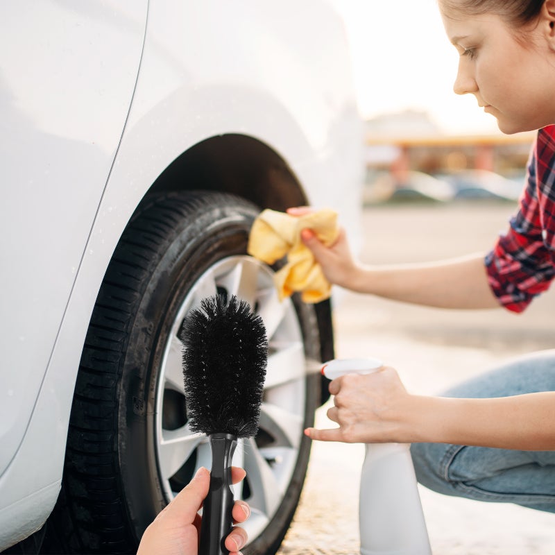 4pcs Car Wheel Cleaner Care Car Care Cleaning Frushes Tyre Rim Detail - Image 3