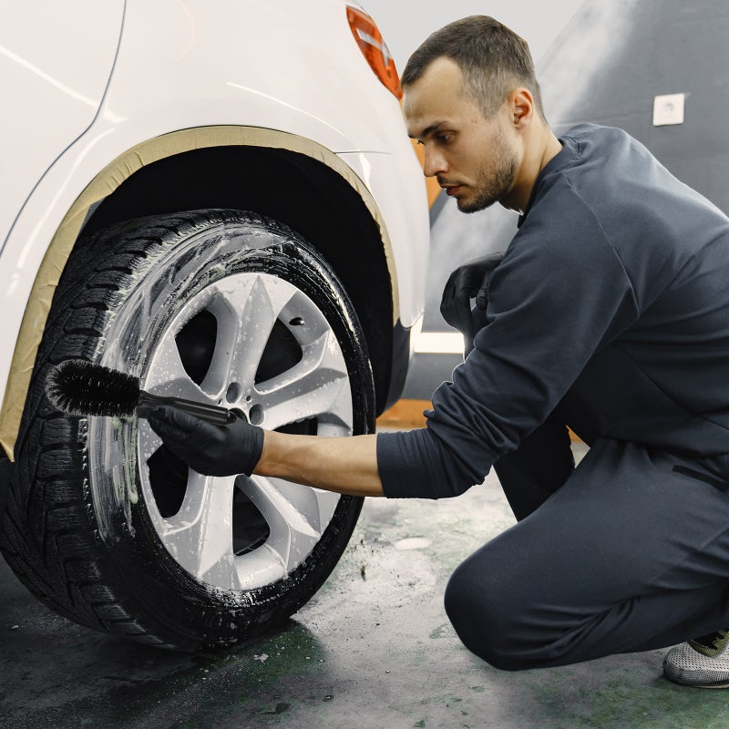 4pcs Car Wheel Cleaner Care Car Care Cleaning Frushes Tyre Rim Detail - Image 4
