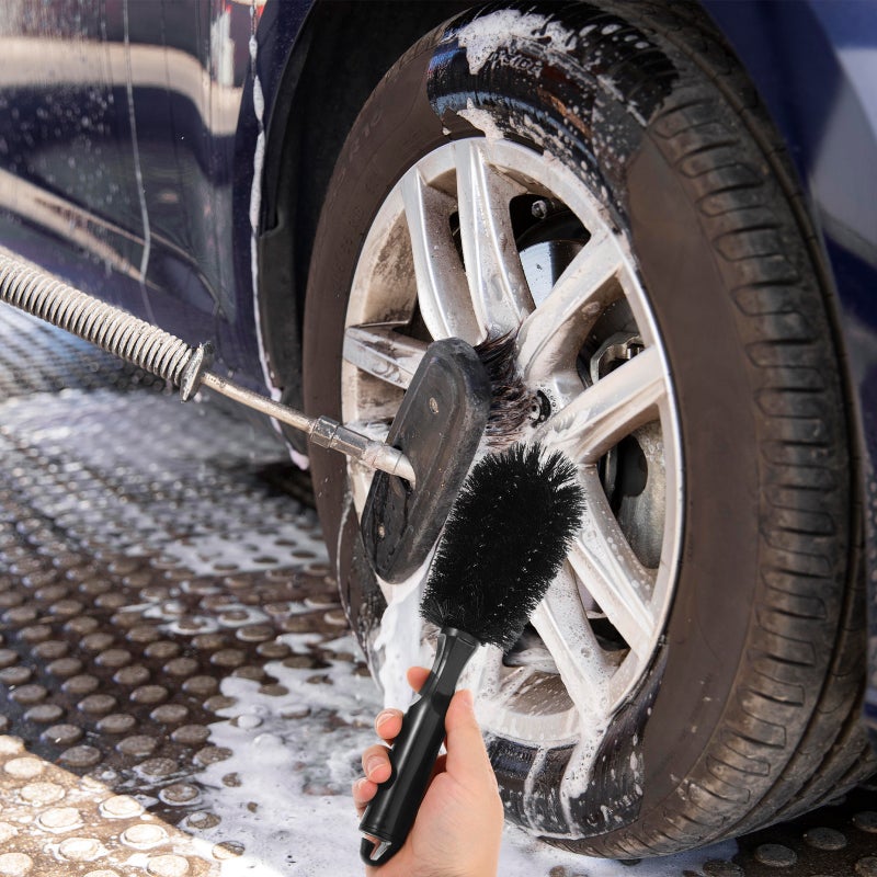 4pcs Car Wheel Cleaner Care Car Care Cleaning Frushes Tyre Rim Detail - Image 2