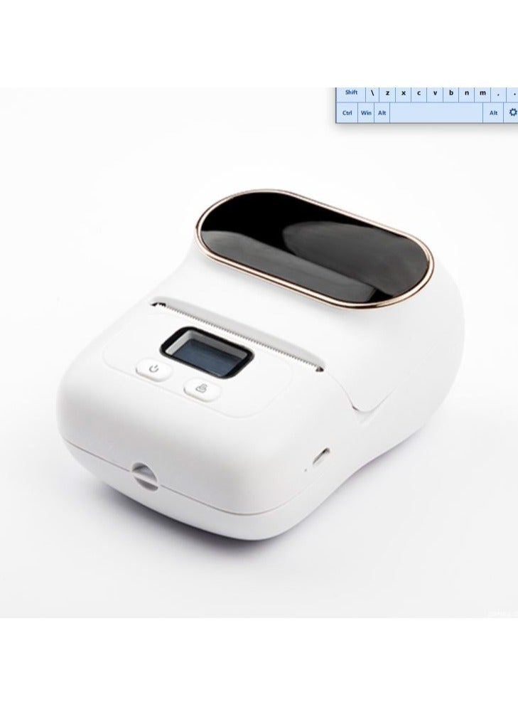 AIMO M110 Mini Label Printer – Portable Bluetooth Thermal Sticker Printer (White) - Image 1