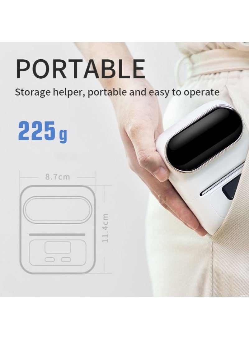AIMO M110 Mini Label Printer – Portable Bluetooth Thermal Sticker Printer (White) - Image 2