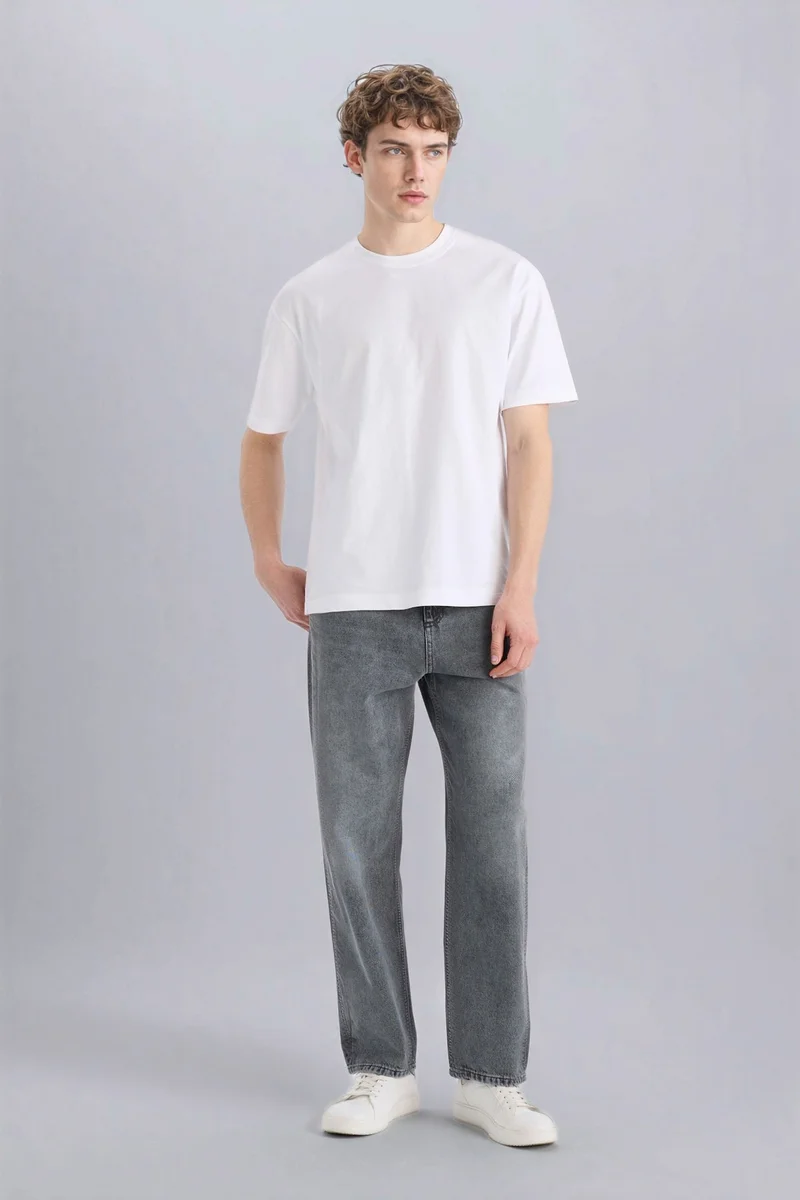 Defacto Oversize Fit Crew Neck Short Sleeve T-Shirt