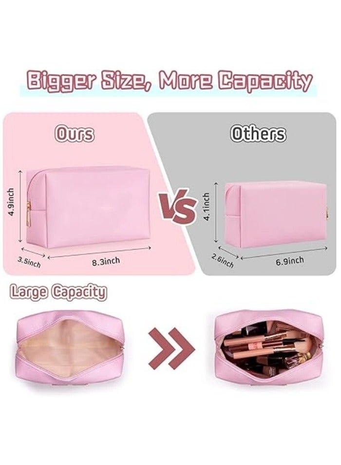 Makeup Bag Personalized Preppy Cosmetic Bag Travel Toiletry Bag Waterproof PU Small Makeup Pouch Bag for Purse Birthday Gift Cute Stuff for Teen Girls Women - Image 2