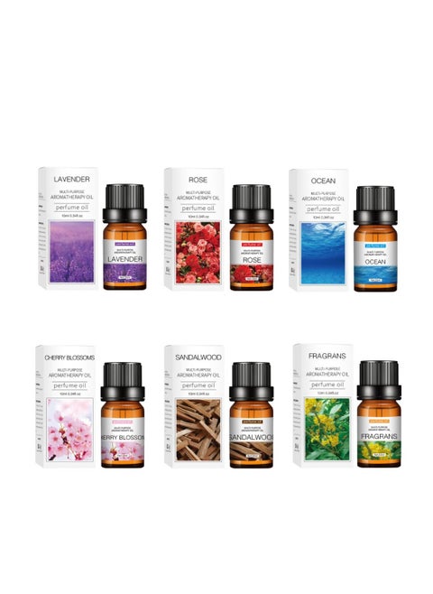 6 Bottles Water Soluble Aromatherapy Essential Oil