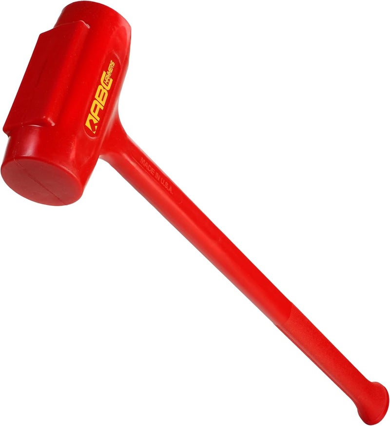 ABC Hammers Dead Blow Sledge Hammer - 10.5 lb. USA Made Polyurethane Hammer with Steel Reinforced Handle & 30" Overall Length - ABC12DB - Image 1