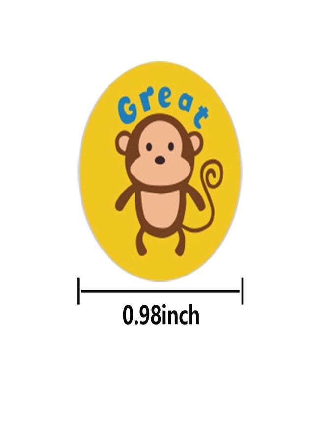 AQRICHFOX 2000 Motivational Animal Reward Stickers for Kids & Classroom - Image 2