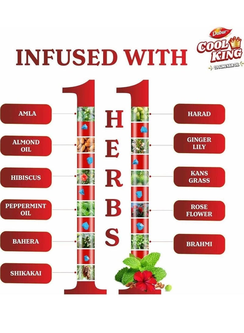 دابر زيت الشعر دابر كول كينج المنعش مع أنبوب التبريد - 300 مل - Image 3