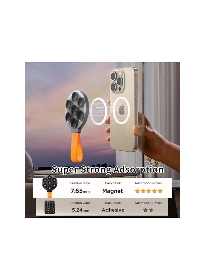 Green Tiger Magnetic Suction Cup Phone Mount, Strong Hold Car Phone Accessories, Phone Holder Universal Compatibility for All Smartphones, Mobile Holder Perfect for Dashboard or Windshield Use - Image 4