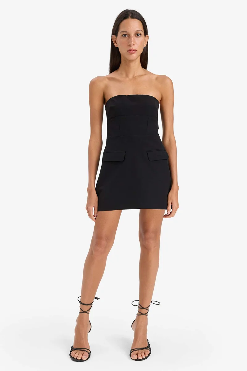 DeFacto Strapless Strapless Mini Dress