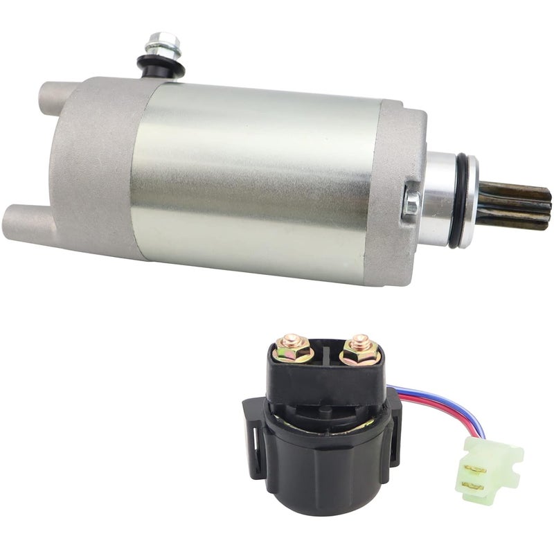 STABSOLI Starter Motor & Solenoid Relay for Yamaha Timberwolf 250, Tri-Moto 200, 225, and Moto-4 200 - Image 1