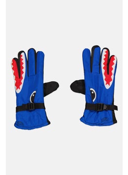 Royal Deluxe Kids Boy Ski Sherpa Adjustable Gloves, Assorted  - Image 1