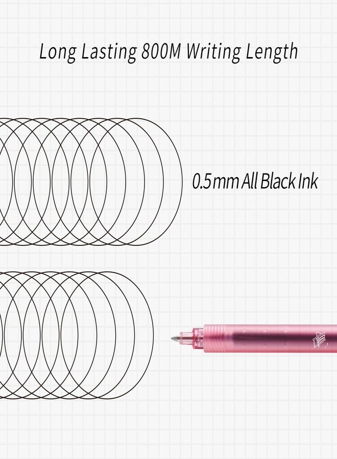 Kaco ROCKET Gel Pens 4 Pieces 0.5mm Black Ink Sunset Beach Aesthetic Pens School Office Stationery Quick Drying - Image 4