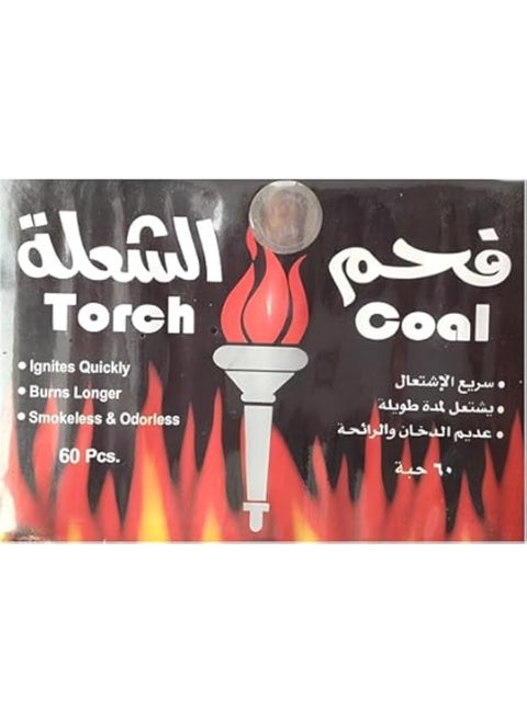 Fast Flamable Odorless Charcoal 1x60