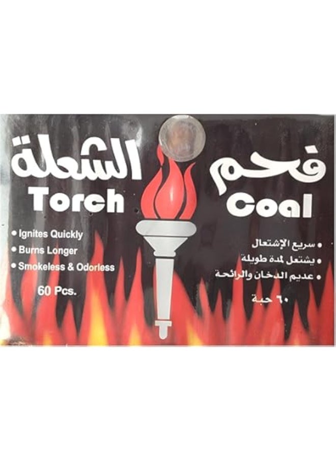 Fast Flamable Odorless Charcoal 1x60