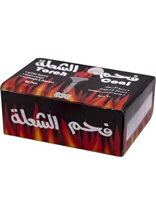 Fast Flamable Odorless Charcoal 1x60