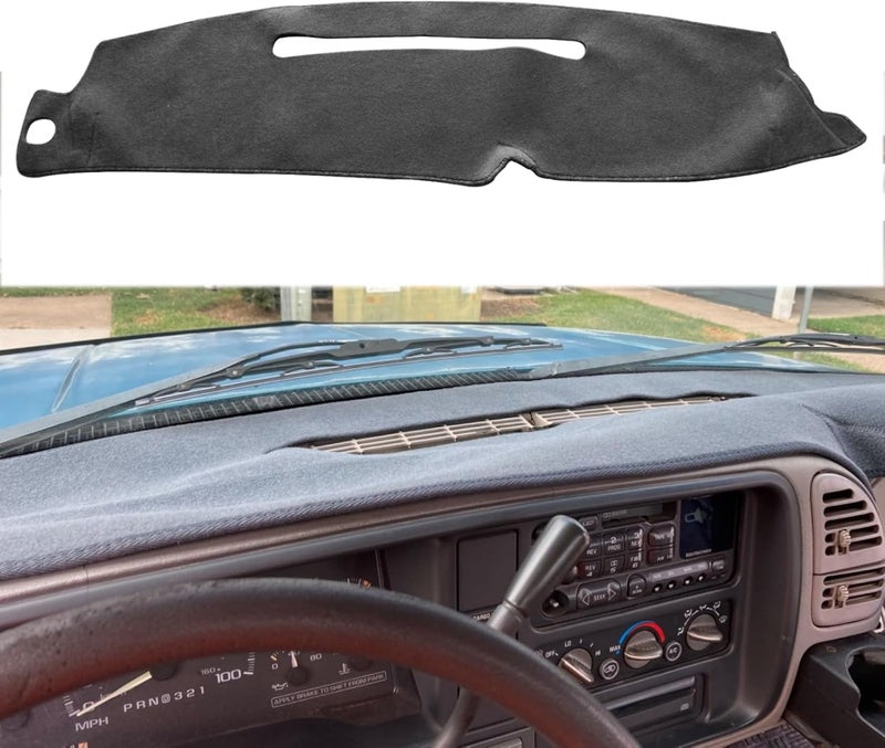 KEDAKEJI Dashboard Dash Cover for 1997-2000 Chevy/GMC C1500 C2500 C3500 & 1997-2000 Yukon/Tahoe/Escalade - Gray - Image 1