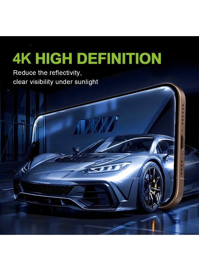iPhone 16 Pro Screen Protector With Auto Alignment Kit HD Free Hand Easy Installation Frame Military-Grade Protection Scratch Resistant Anti-Fingerprint Bubble Free 9H Tempered Film Clear - Image 2