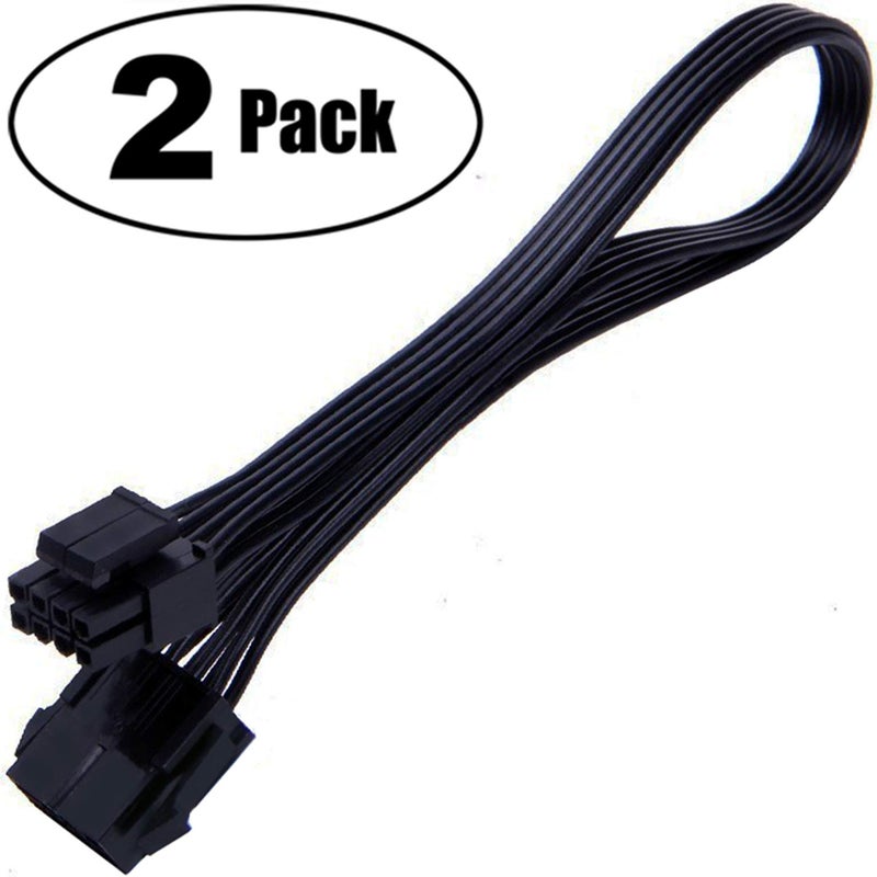 TeamProfitcom CPU 8 Pin Power Extension Cable ATX CPU 8 Pin Female to 8(4+4) Pin Male EPS Extension Cable for Motherboard (Not PCI-e VGA) 12 Inches (2 Pack) - Image 2
