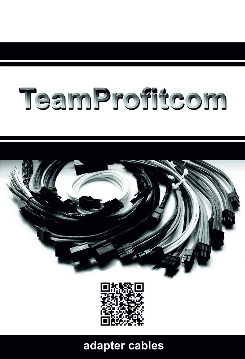 TeamProfitcom CPU 8 Pin Power Extension Cable ATX CPU 8 Pin Female to 8(4+4) Pin Male EPS Extension Cable for Motherboard (Not PCI-e VGA) 12 Inches (2 Pack) - Image 3